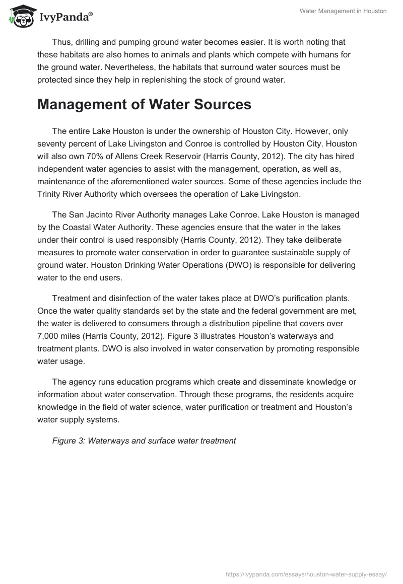 Water Management in Houston. Page 5