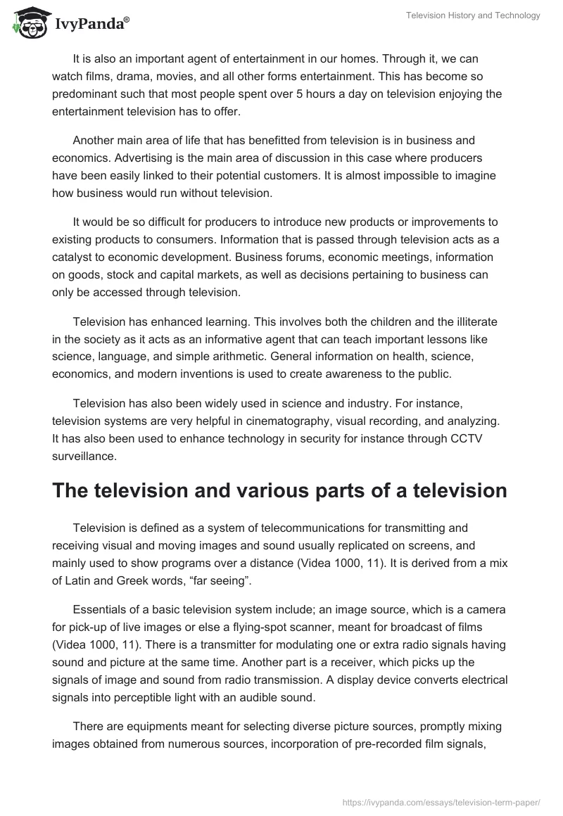 Television History and Technology. Page 3
