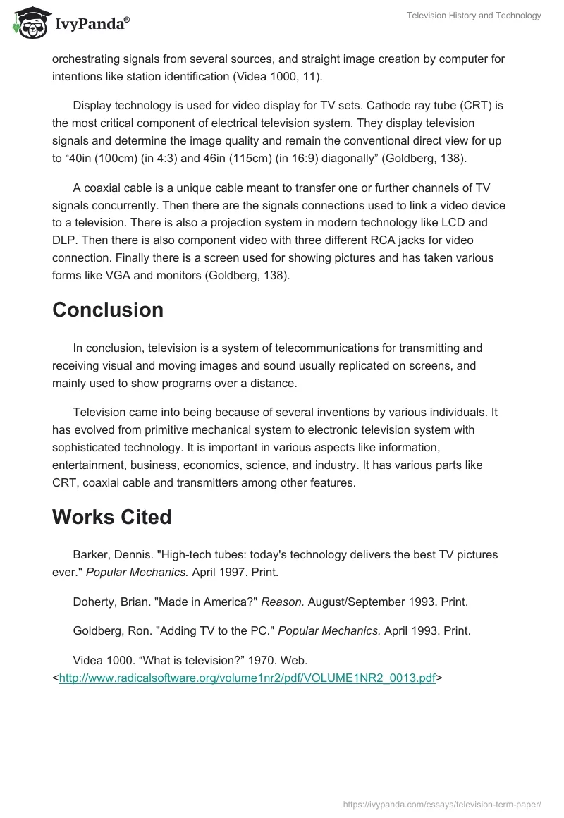 Television History and Technology. Page 4