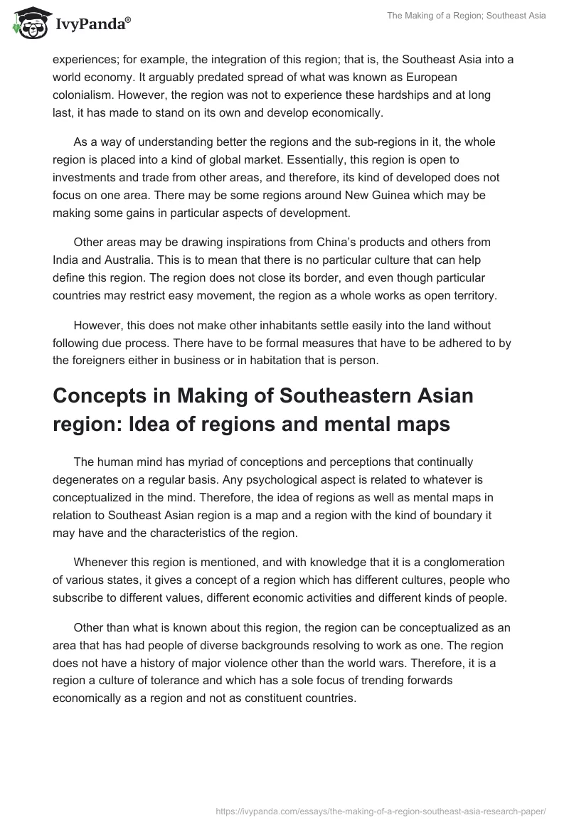 The Making of a Region; Southeast Asia. Page 4