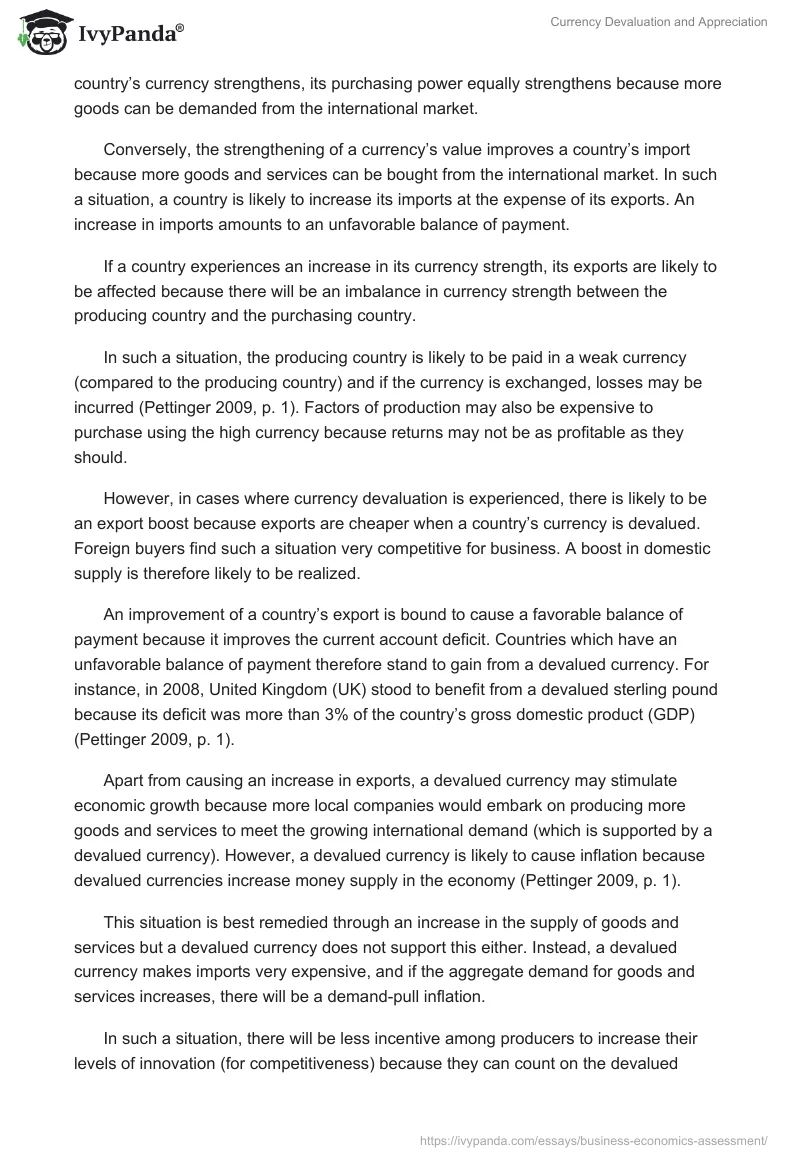 Currency Devaluation and Appreciation. Page 2