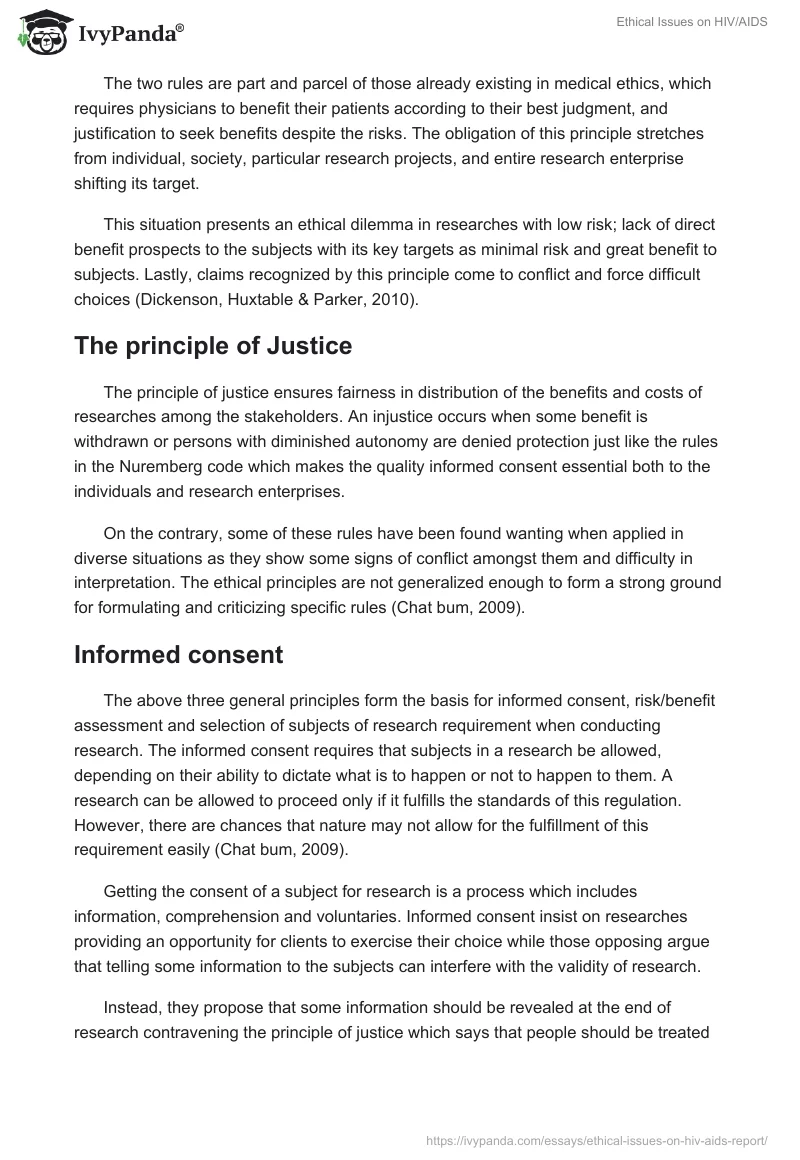 Ethical Issues on HIV/AIDS. Page 4