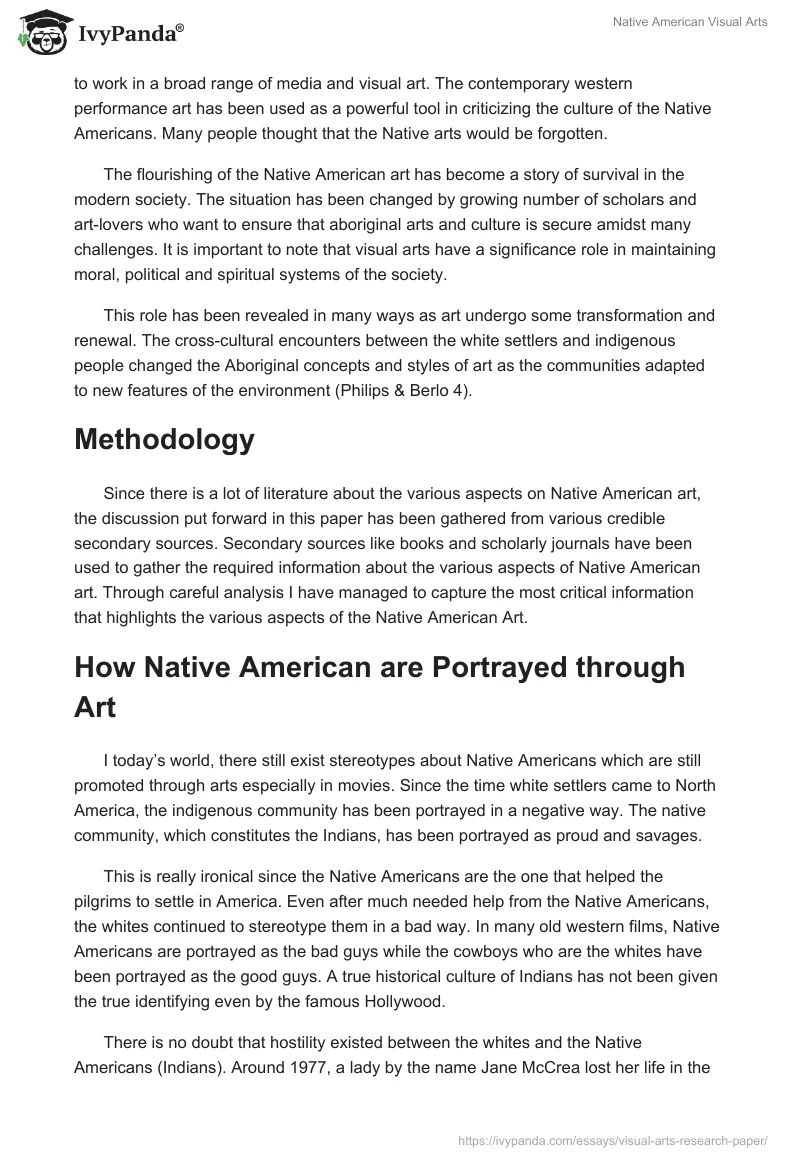Native American Visual Arts. Page 2