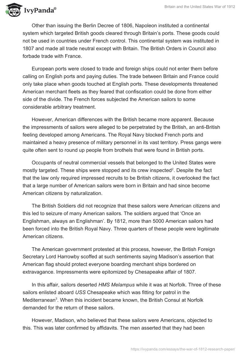 Britain and the United States War of 1912. Page 2