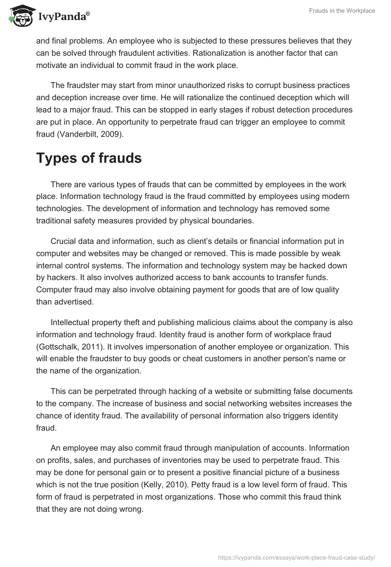 Frauds in the Workplace. Page 2