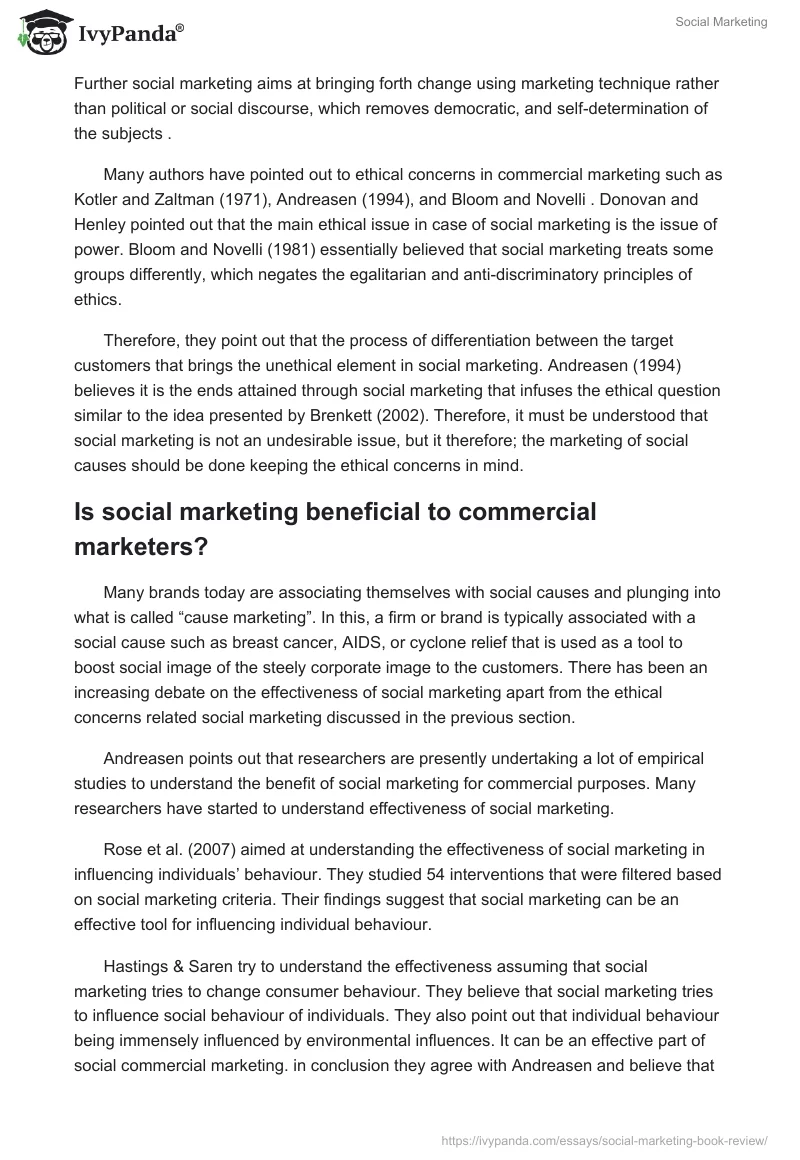 Social Marketing. Page 5