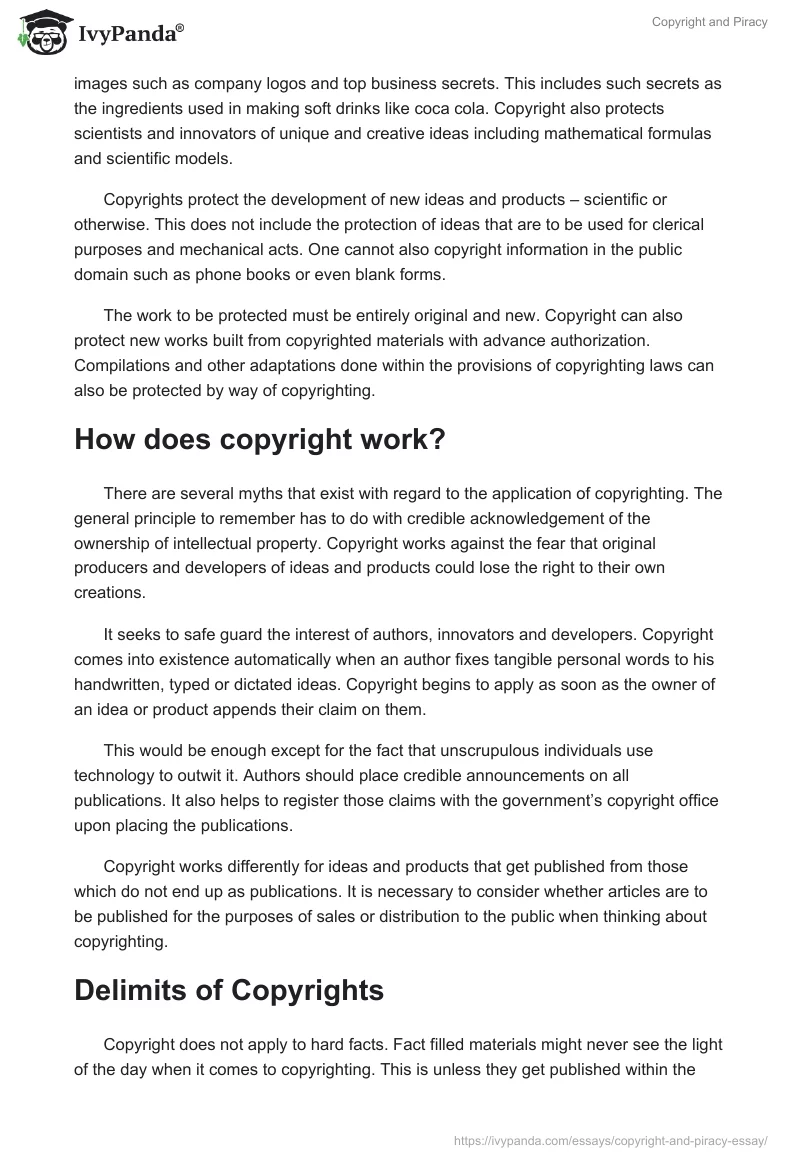 Copyright and Piracy. Page 3