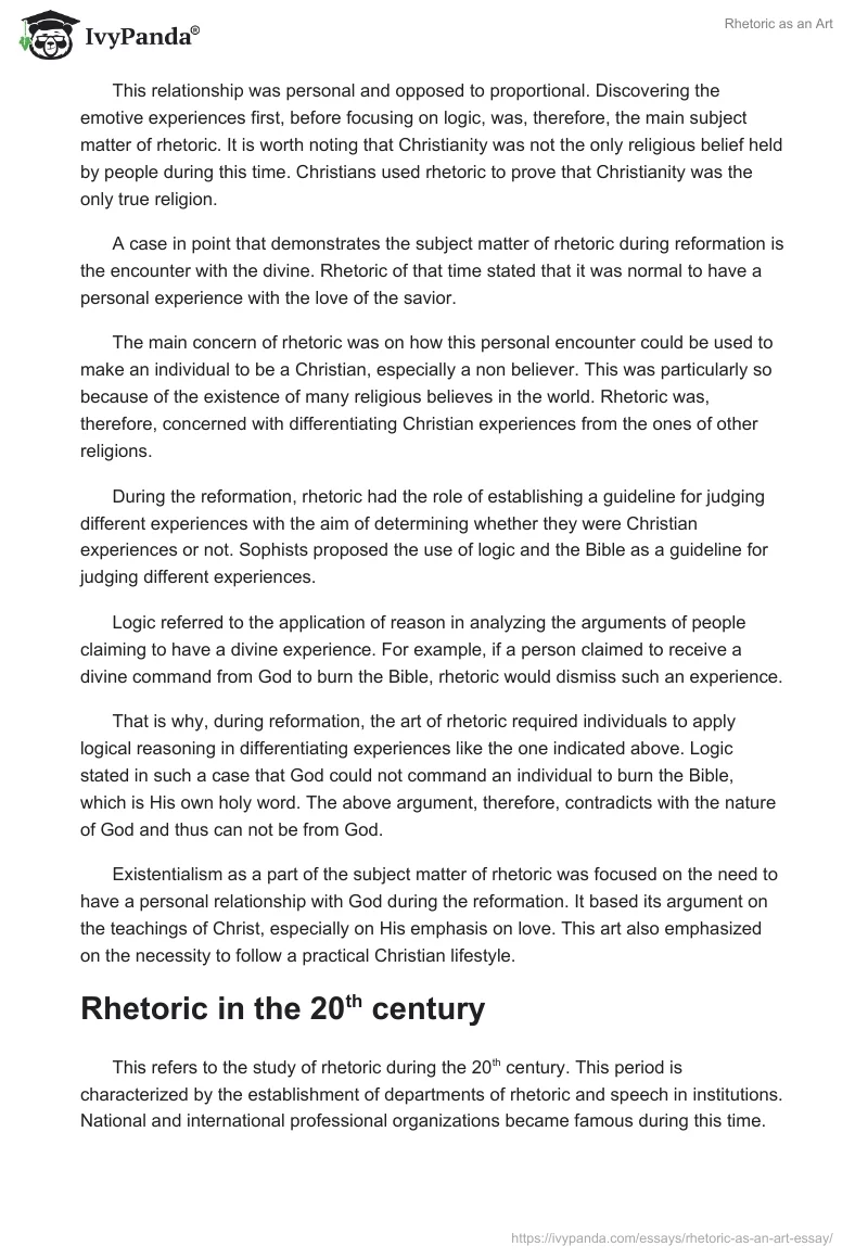 Rhetoric as an Art. Page 3