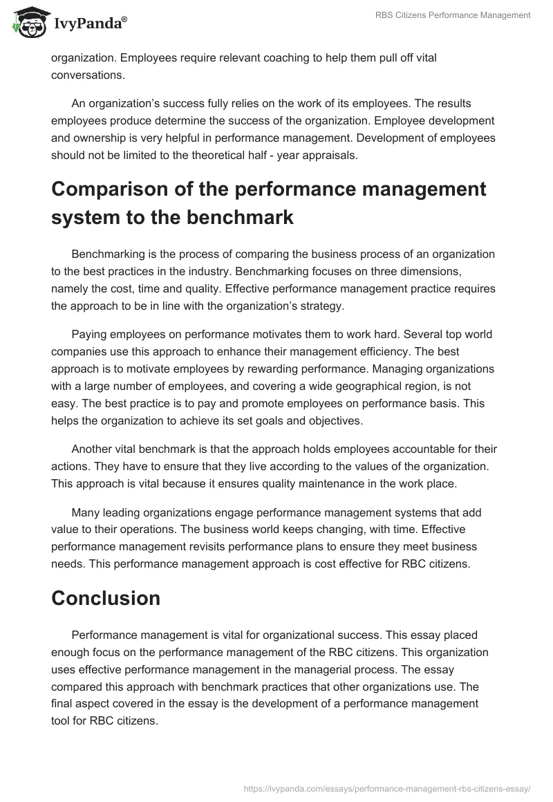 RBS Citizens Performance Management. Page 2