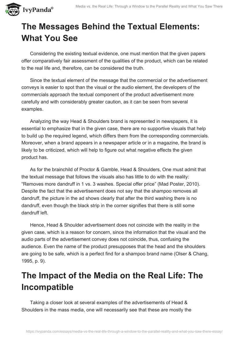Media vs. the Real Life: Through a Window to the Parallel Reality and What You Saw There. Page 3