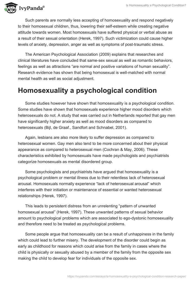 Is Homosexuality a Psychological Condition?. Page 4
