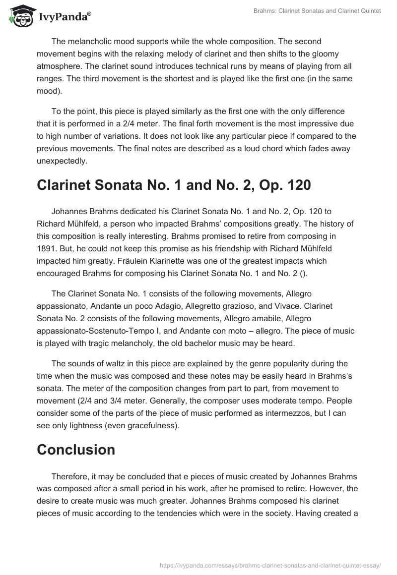 Brahms: Clarinet Sonatas and Clarinet Quintet. Page 3