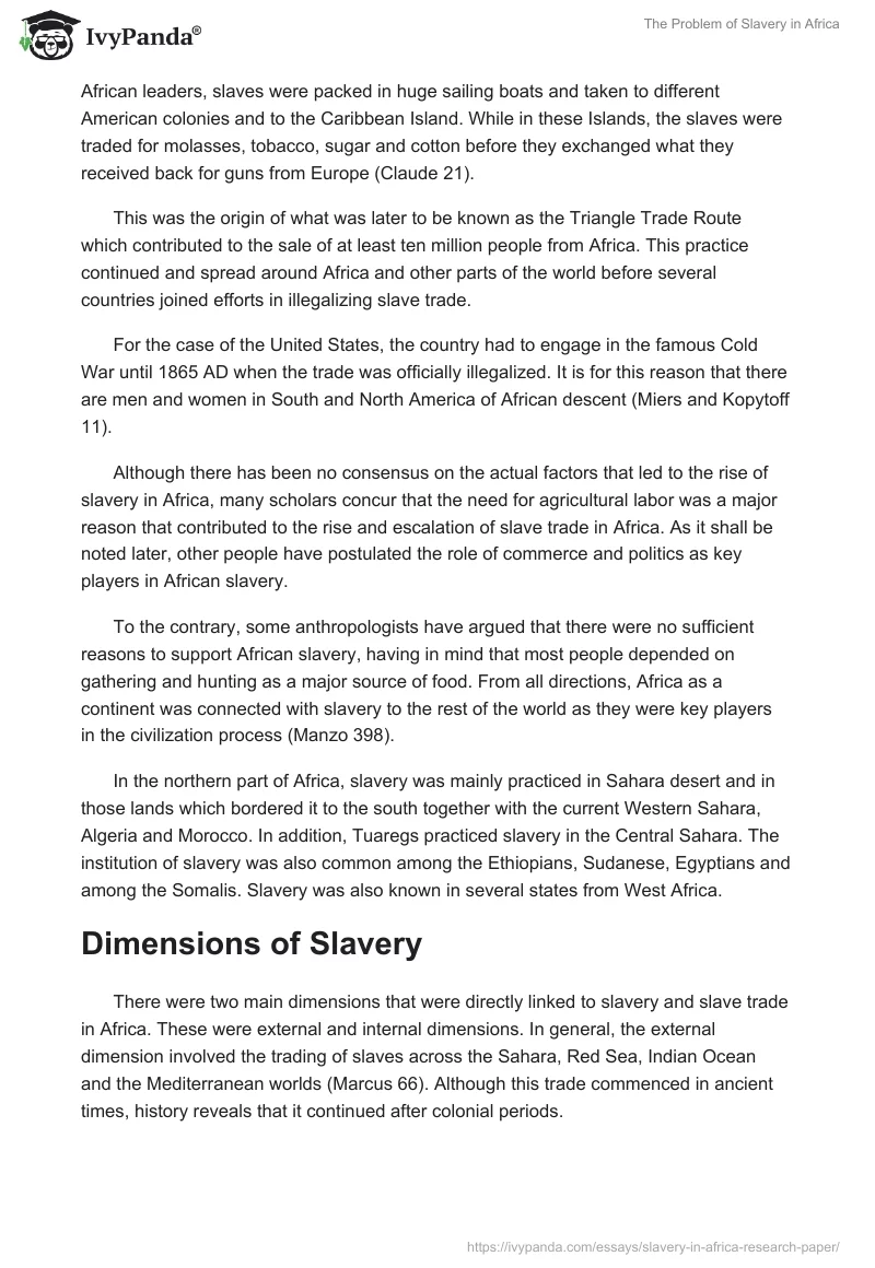 The Problem of Slavery in Africa. Page 2