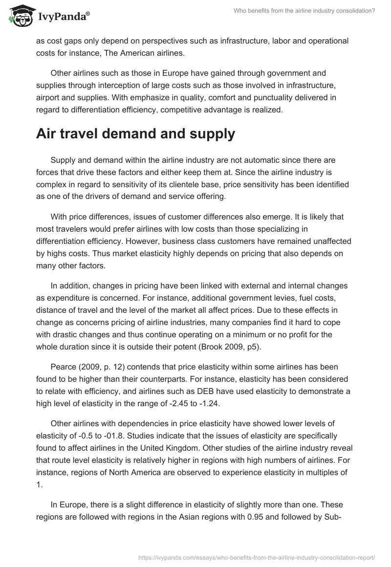 Who Benefits From the Airline Industry Consolidation?. Page 3