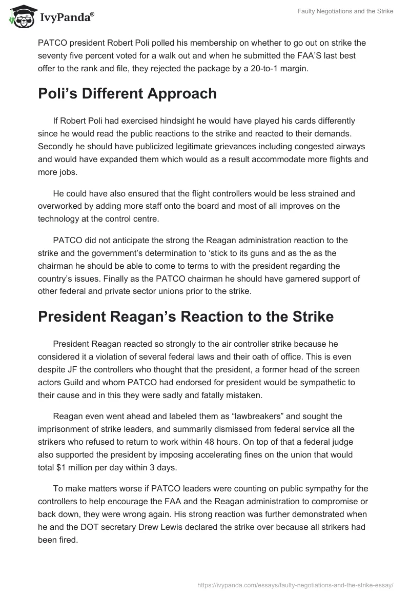 Faulty Negotiations and the Strike. Page 2