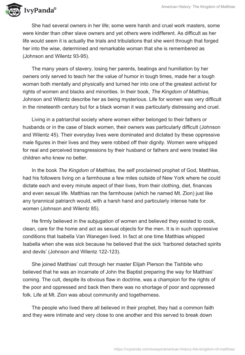 American History: The Kingdom of Matthias. Page 2