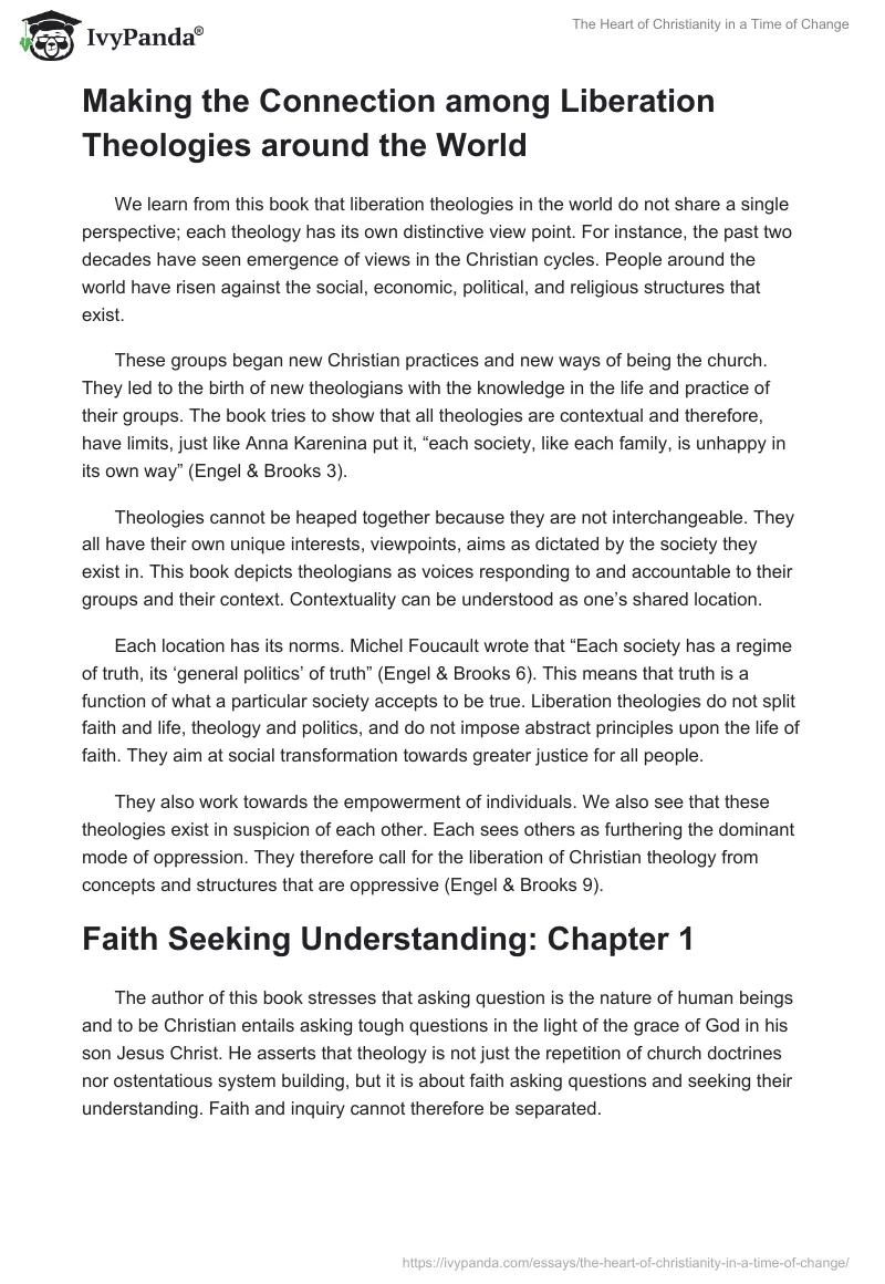 The Heart of Christianity in a Time of Change. Page 2