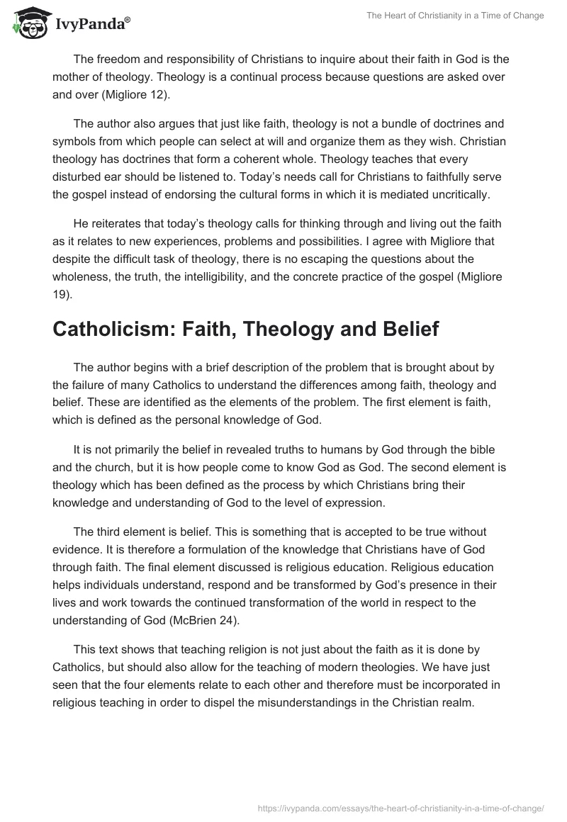 The Heart of Christianity in a Time of Change. Page 3