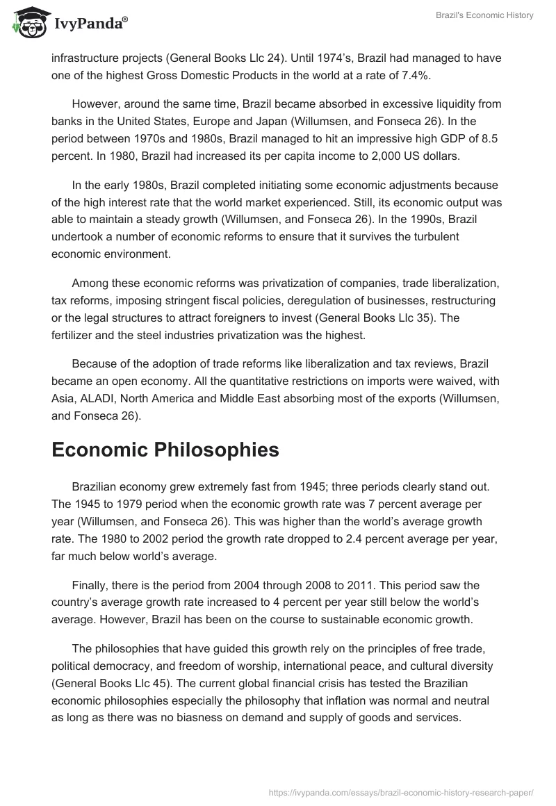 Brazil's Economic History. Page 3