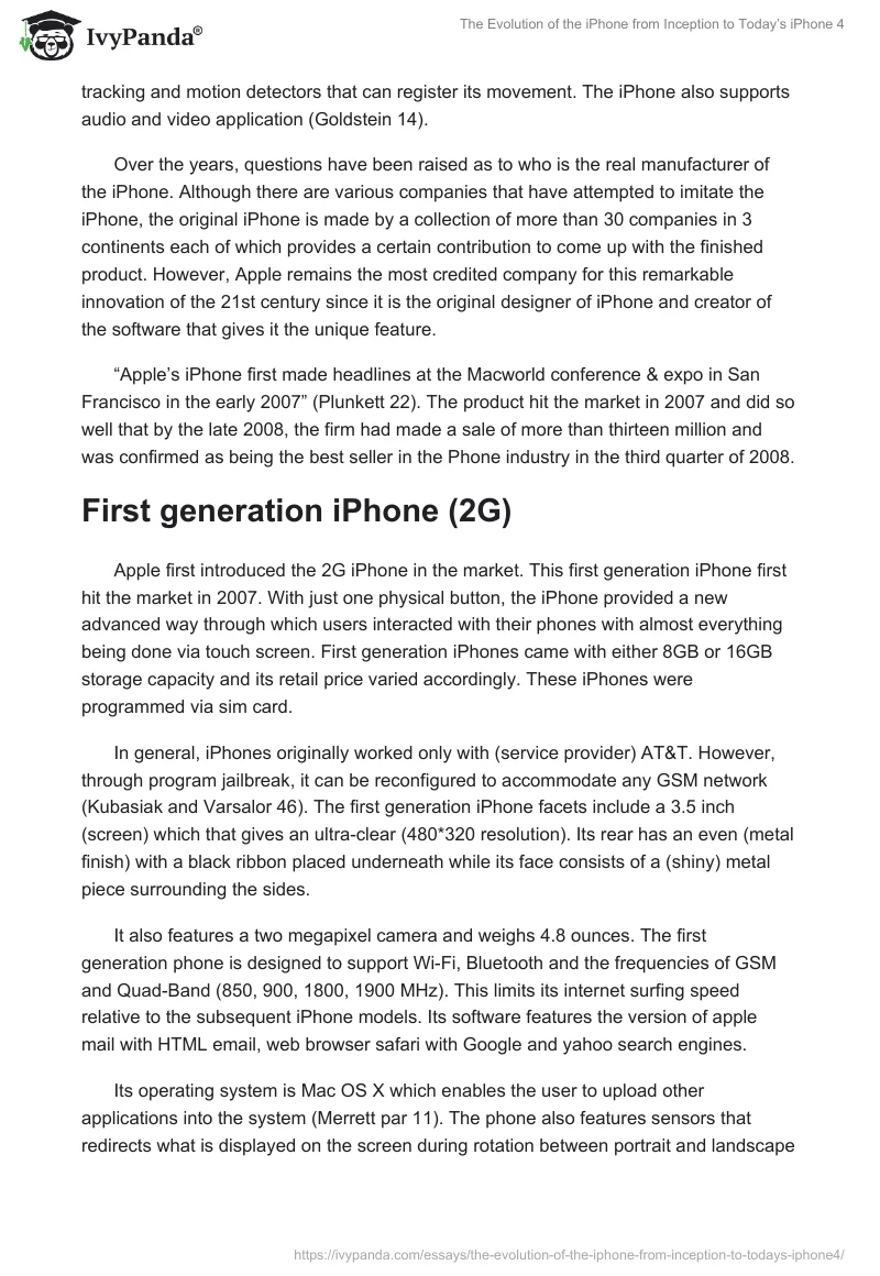 The Evolution of the iPhone from Inception to Today’s iPhone 4. Page 2