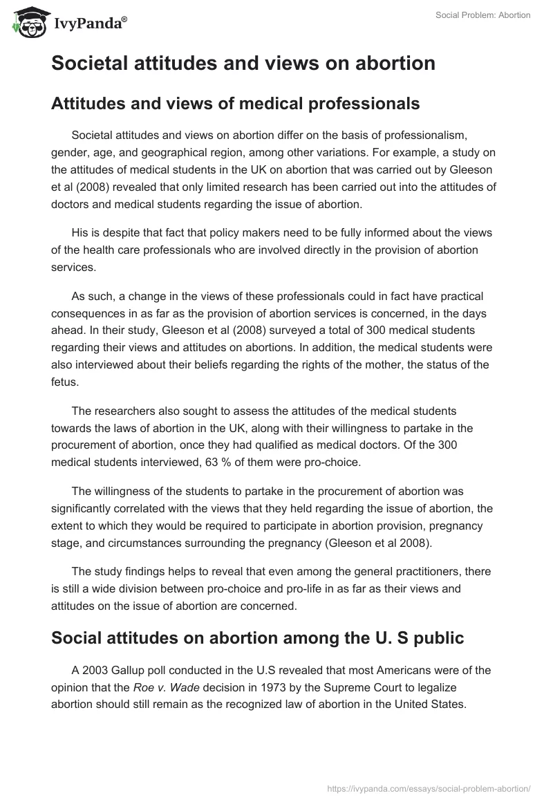Social Problem: Abortion. Page 2