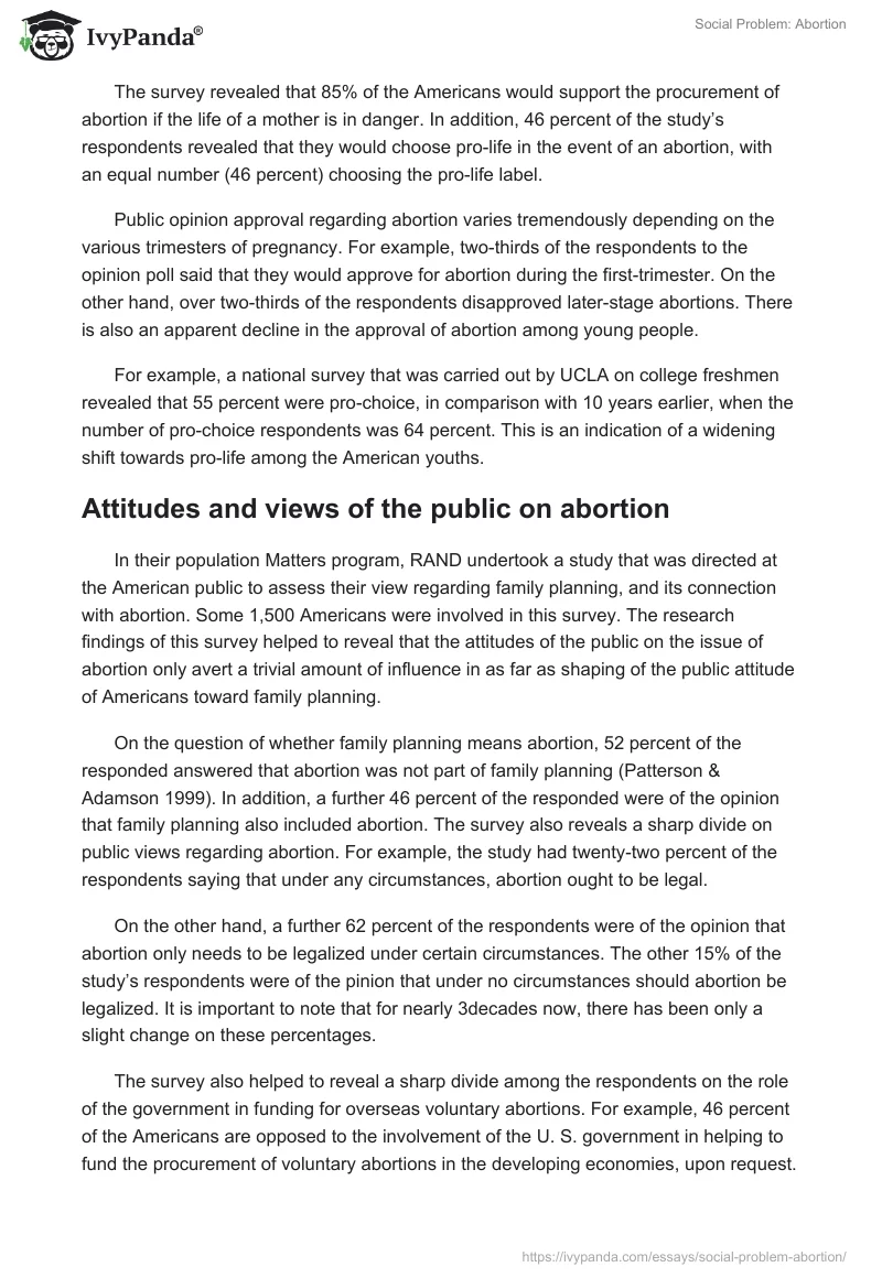Social Problem: Abortion. Page 3