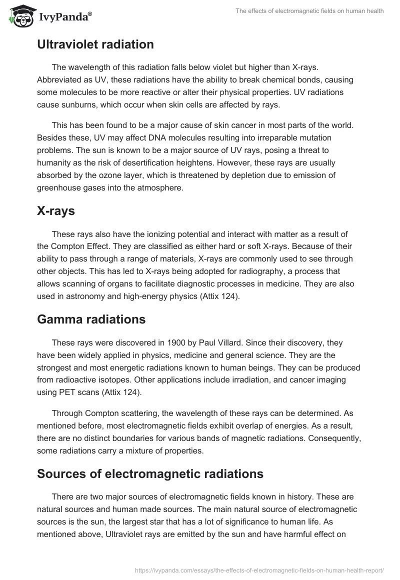 The effects of electromagnetic fields on human health. Page 3