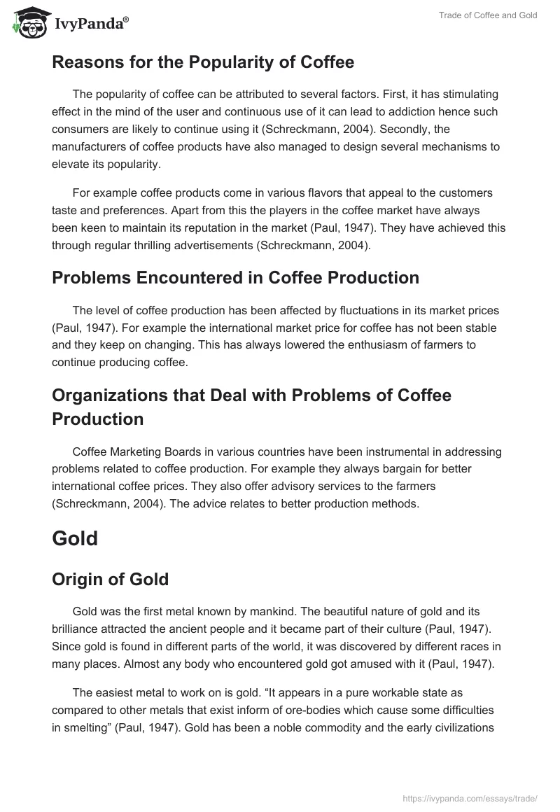 Trade of Coffee and Gold. Page 2