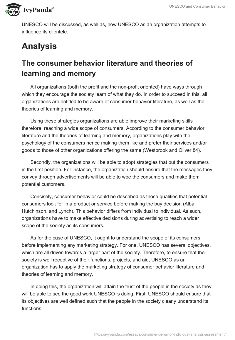 UNESCO and Consumer Behavior. Page 2