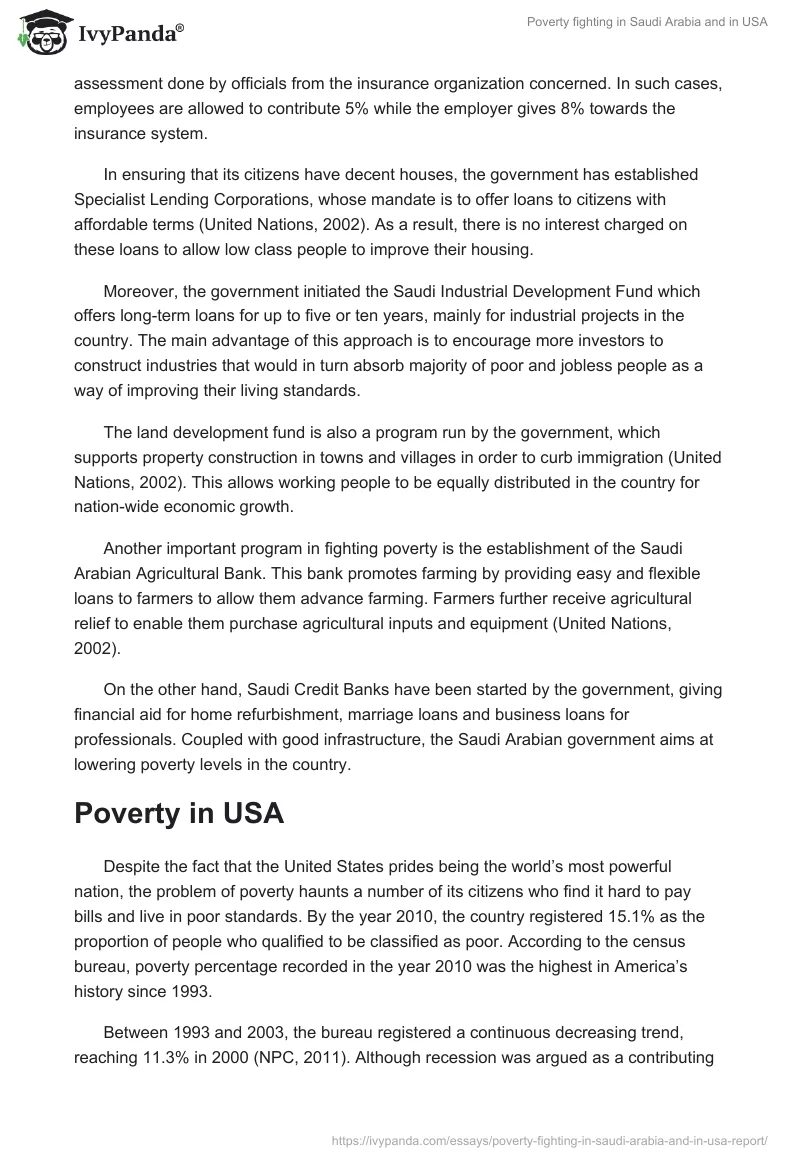 Poverty Fighting in Saudi Arabia and in USA. Page 5