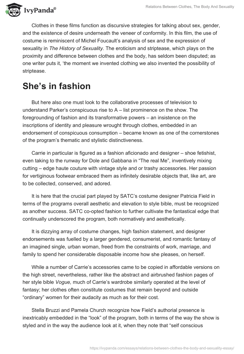 Relations Between Clothes, The Body And Sexuality. Page 3