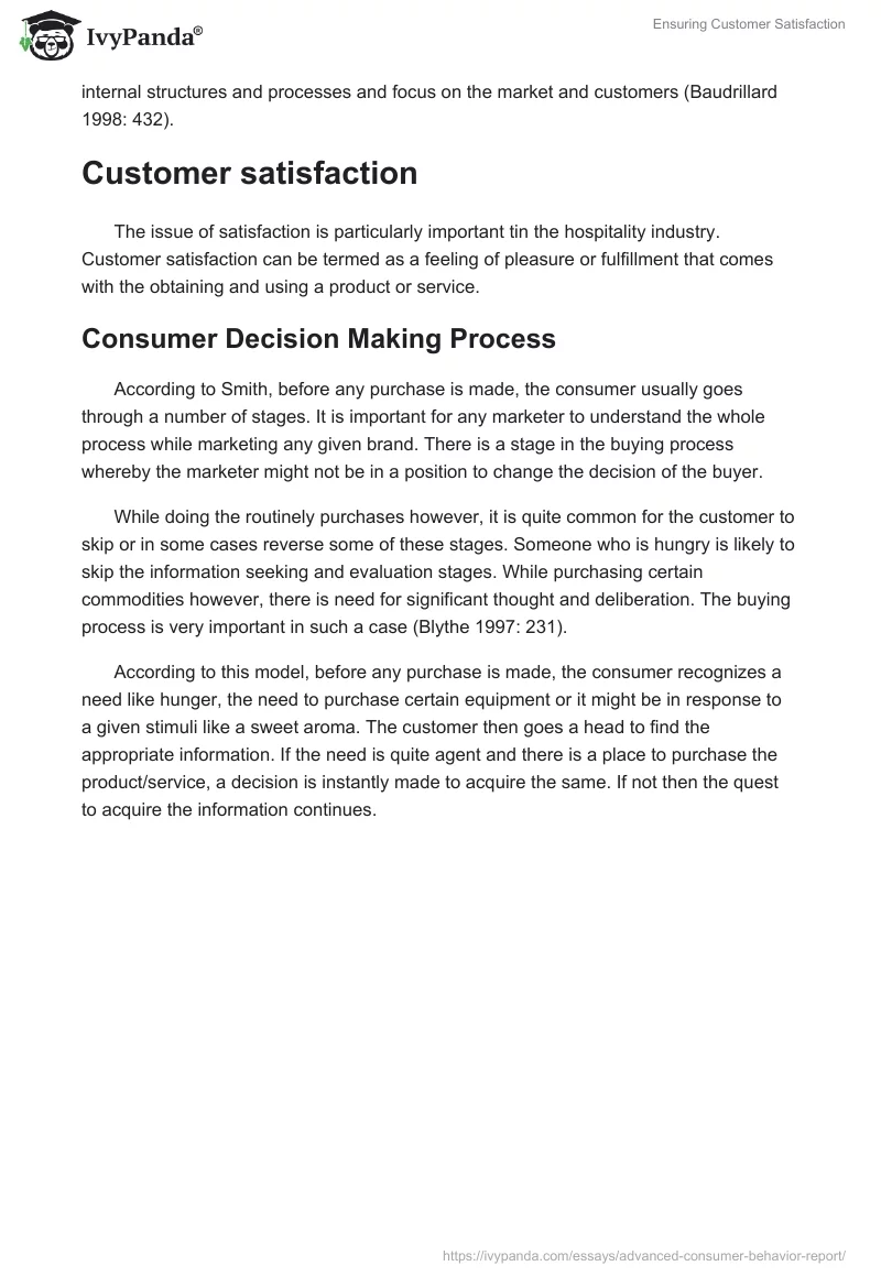 Ensuring Customer Satisfaction. Page 2