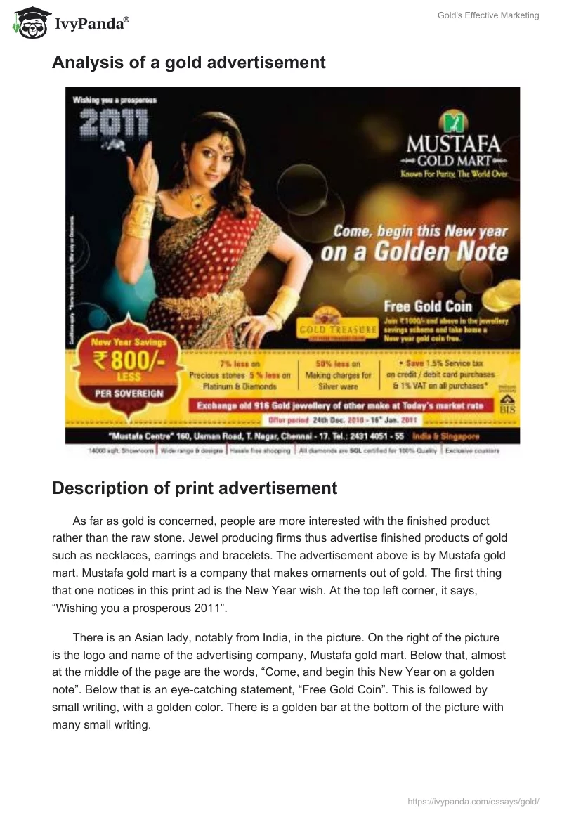 Gold's Effective Marketing. Page 3