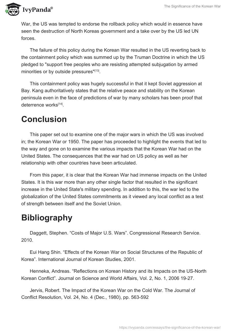The Significance of the Korean War. Page 5
