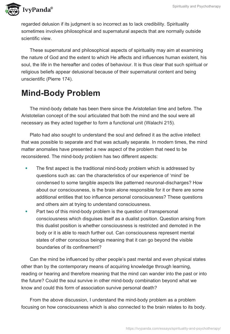 Spirituality and Psychotherapy. Page 3