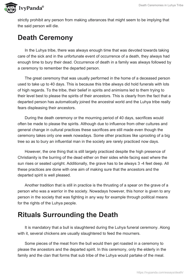 Death Ceremonies in Luhya Tribe. Page 3