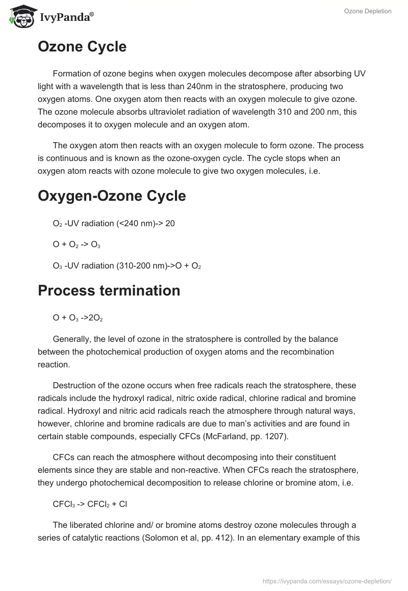 Ozone Depletion. Page 2