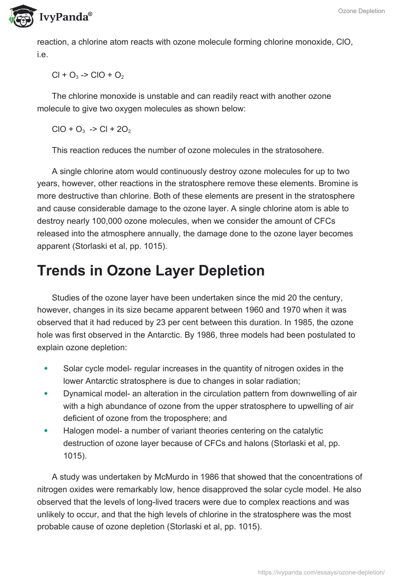 Ozone Depletion. Page 3