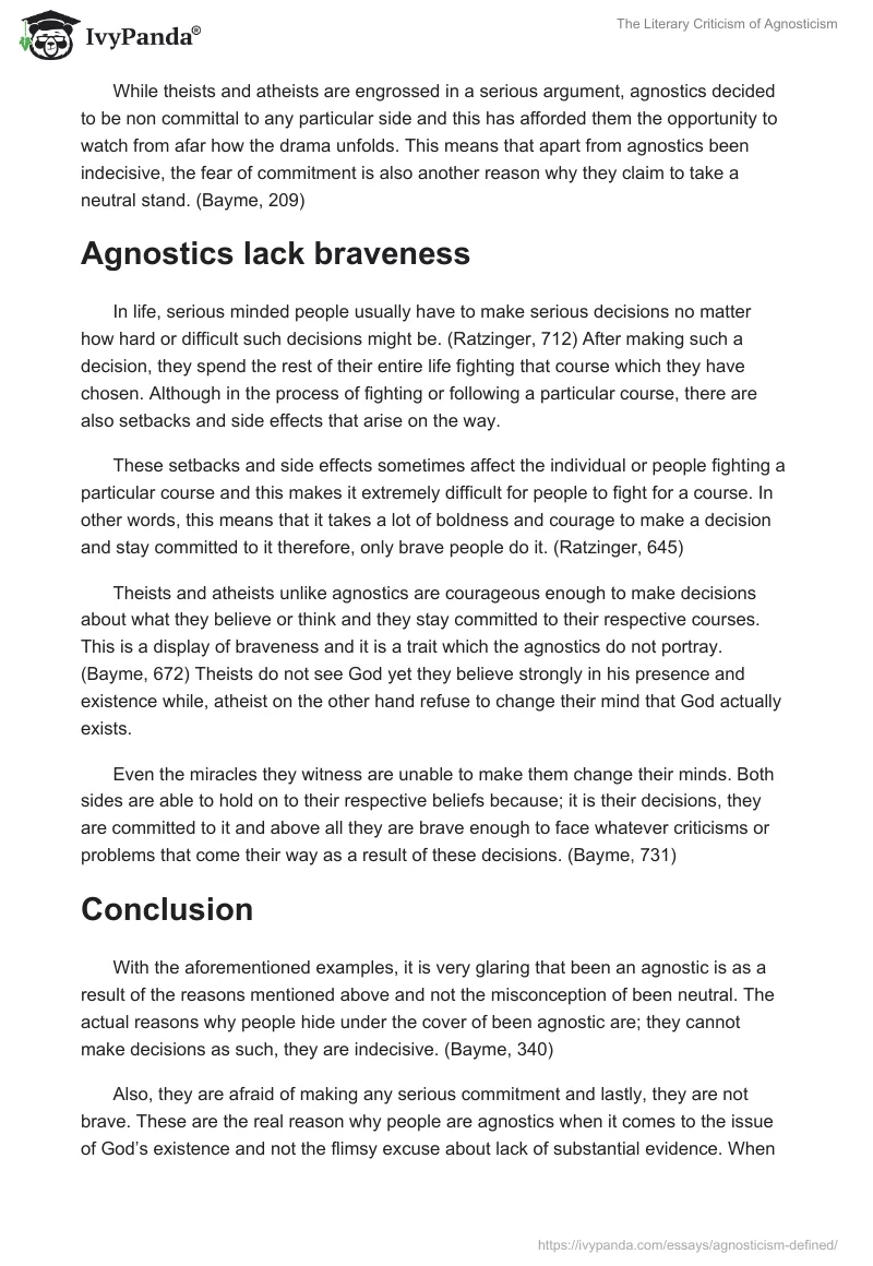 The Literary Criticism of Agnosticism. Page 3
