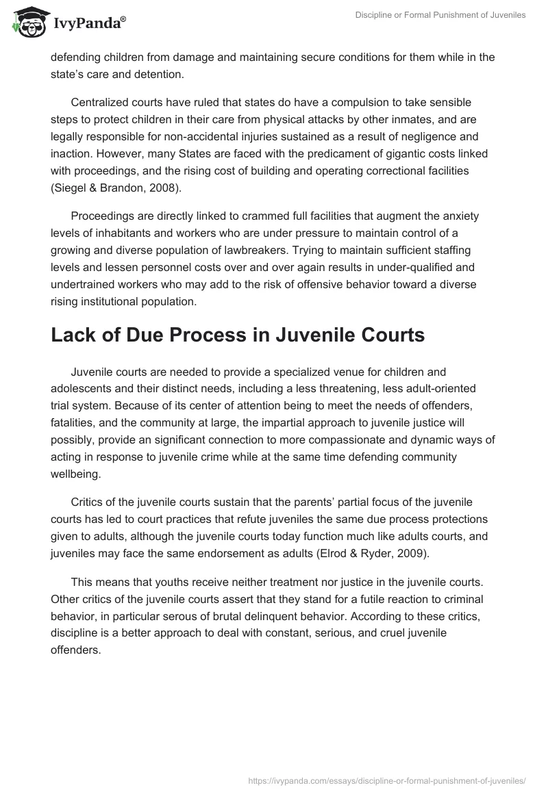 Discipline or Formal Punishment of Juveniles. Page 3