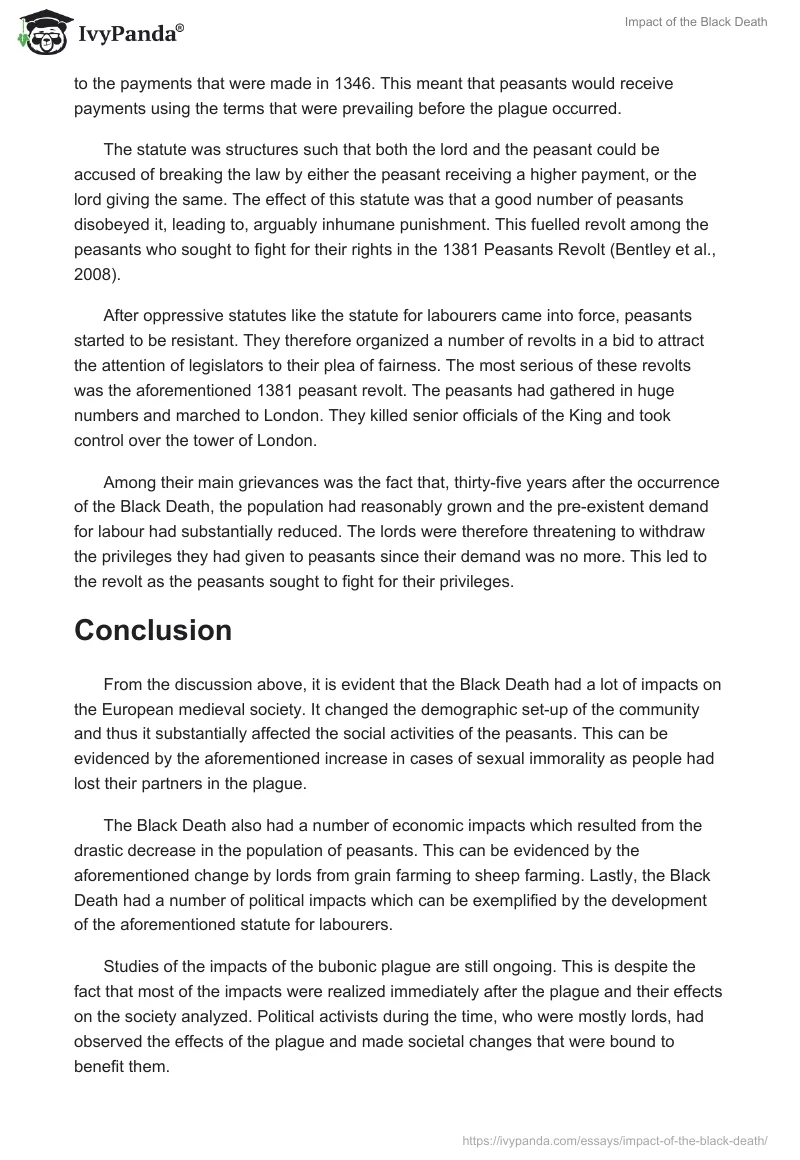 Impact of the Black Death. Page 4