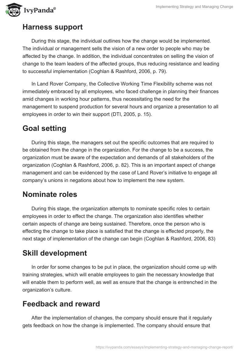 Implementing Strategy and Managing Change. Page 2