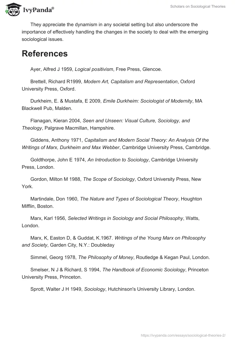 Scholars on Sociological Theories. Page 5