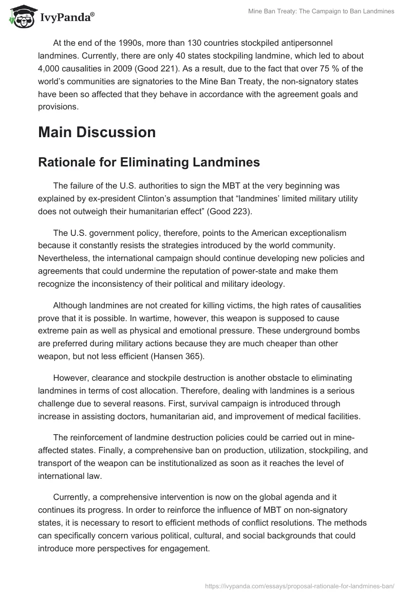 Mine Ban Treaty: The Campaign to Ban Landmines. Page 2