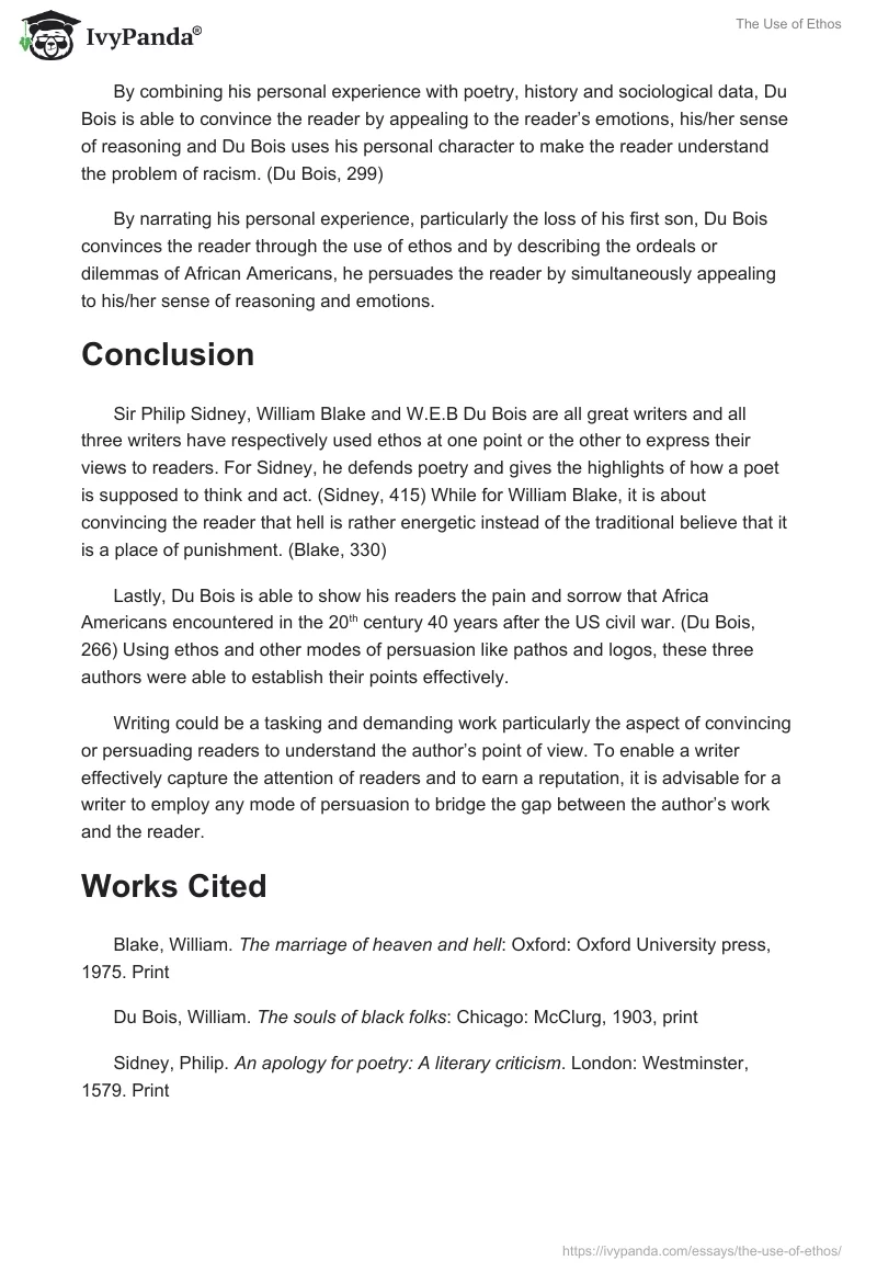 The Use of Ethos. Page 4