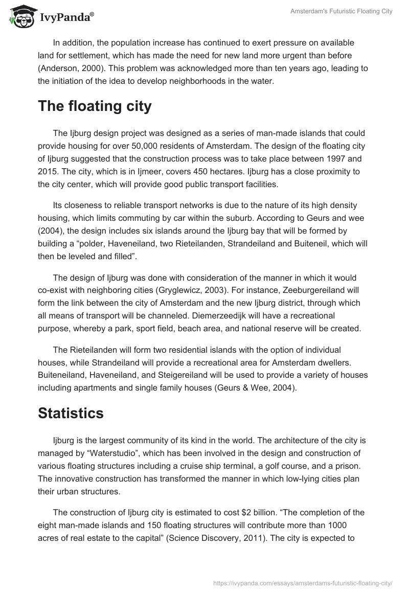 Amsterdam's Futuristic Floating City. Page 2