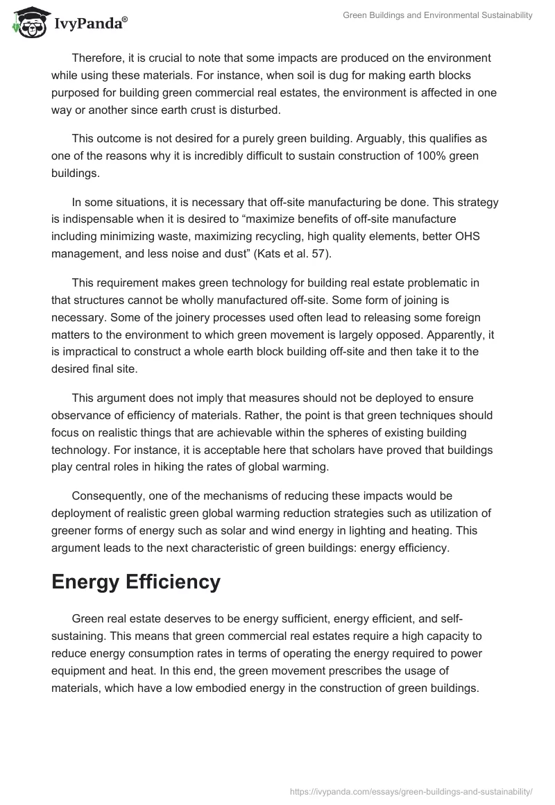 Green Buildings and Environmental Sustainability. Page 3