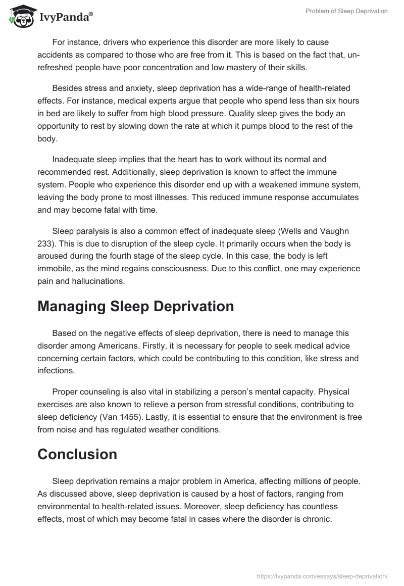 Problem of Sleep Deprivation. Page 4