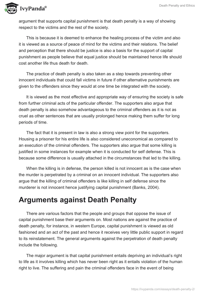 Death Penalty and Ethics. Page 3