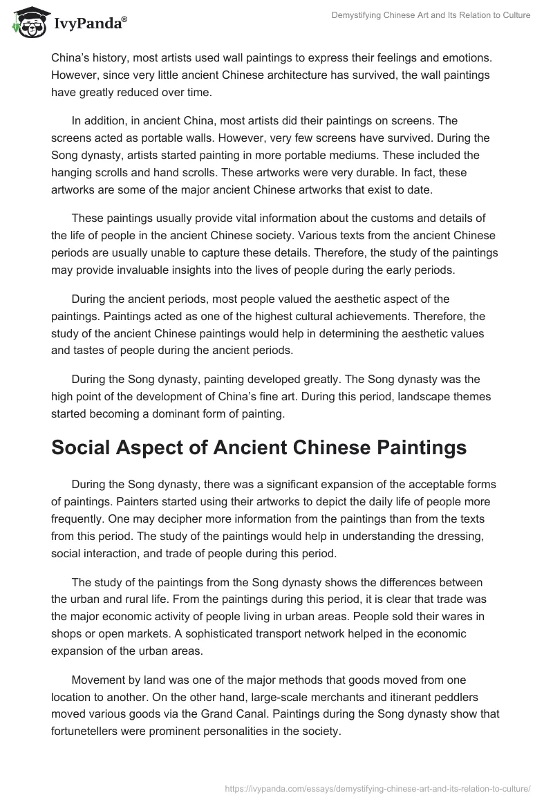 Demystifying Chinese Art and Its Relation to Culture. Page 2